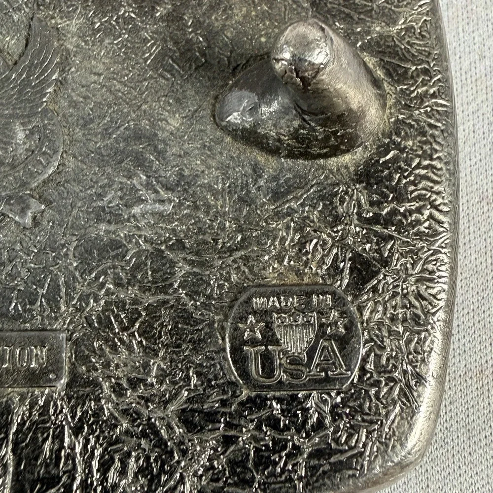 1979 Great American Buckle Co Hogs Beautiful Enamel Belt Buckle Vintage